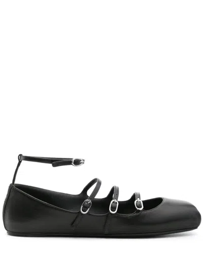 ALEXANDER MCQUEEN ALEXANDER MCQUEEN LEATHER STRAP BALLET FLATS