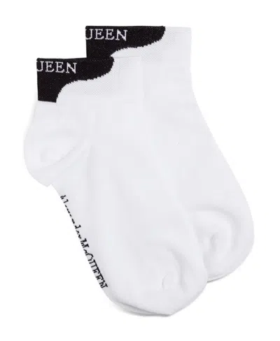 ALEXANDER MCQUEEN ALEXANDER MCQUEEN LOGO INTARSIA ANKLE SOCKS