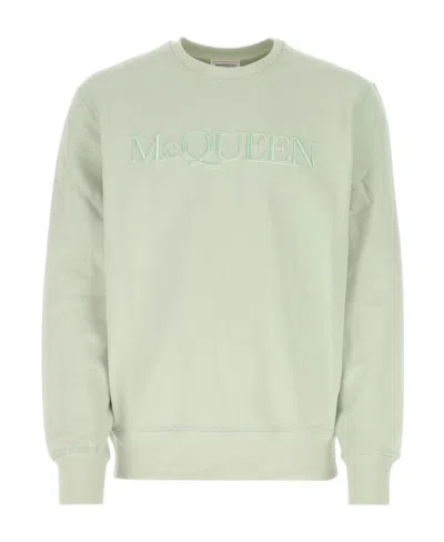 ALEXANDER MCQUEEN ALEXANDER MCQUEEN LOGO EMBROIDERED CREWNECK SWEATSHIRT