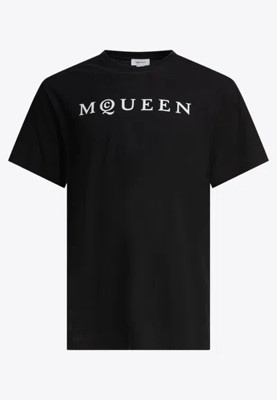 ALEXANDER MCQUEEN LOGO LETTERING CREWNECK T-SHIRT
