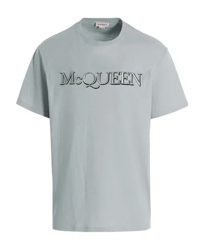 ALEXANDER MCQUEEN ALEXANDER MCQUEEN LOGO PRINTED CREWNECK T-SHIRT