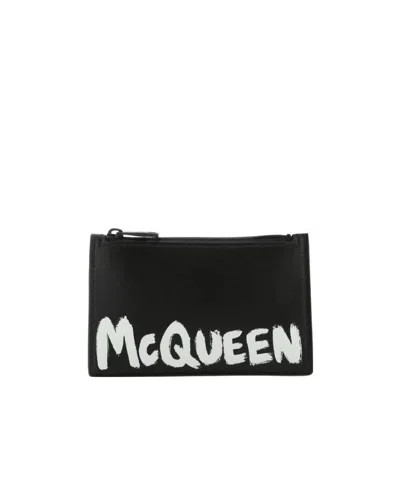 ALEXANDER MCQUEEN ALEXANDER MCQUEEN LOGO PRINTED CARD HOLDER