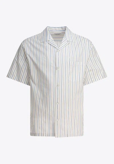 ALEXANDER MCQUEEN LOGO STRIPED SHORT-SLEEVED SHIRT