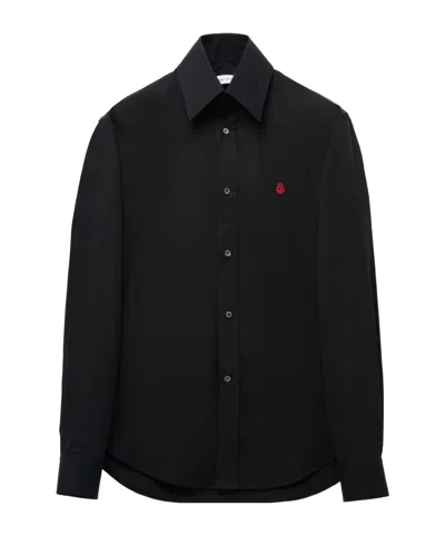 ALEXANDER MCQUEEN ALEXANDER MCQUEEN LONG SLEEVED SKULL EMBROIDERED SHIRT