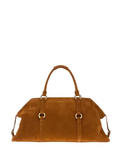 ALEXANDER MCQUEEN MAXI FARRINGDON SUEDE TOTE BAG