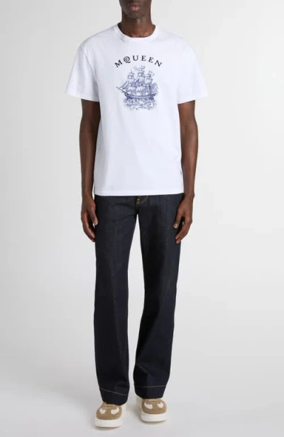 ALEXANDER MCQUEEN MCQUEEN SAILOR TATTOO GRAPHIC T-SHIRT