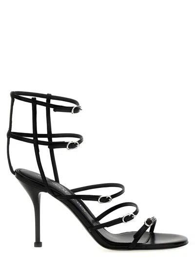ALEXANDER MCQUEEN MCQUEEN STRAP LEATHER SANDALS