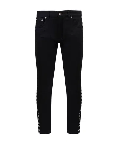 ALEXANDER MCQUEEN ALEXANDER MCQUEEN STRAIGHT LEG EYELETS-DETAILED PANTS