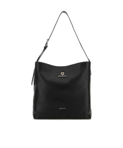 ALEXANDER MCQUEEN ALEXANDER MCQUEEN PENDANT LOGO PRINTED SHOULDER BAG