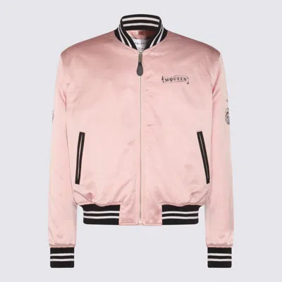 ALEXANDER MCQUEEN PINK AND BLACK COTTON CASUAL JACKET