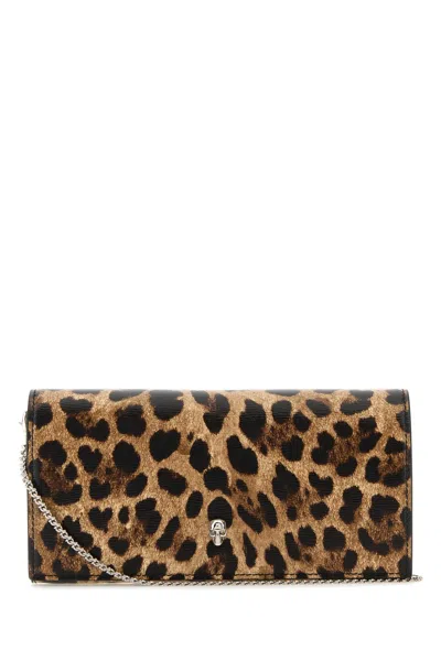 ALEXANDER MCQUEEN PRINTED LEATHER WALLET