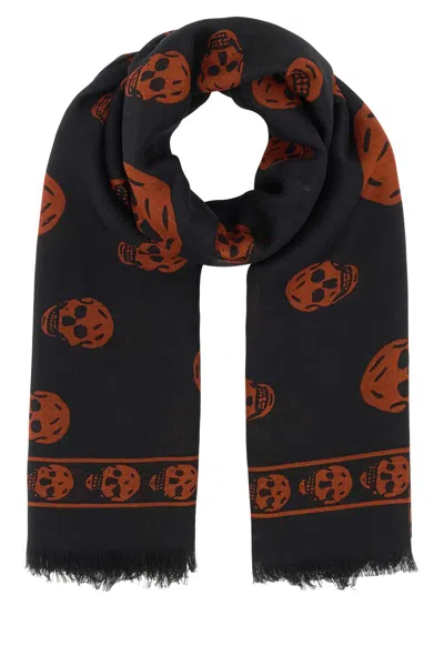 ALEXANDER MCQUEEN PRINTED MODAL BLEND FOULARD