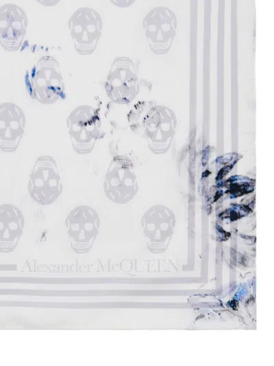 ALEXANDER MCQUEEN ALEXANDER MCQUEEN PRINTED SILK SCARF