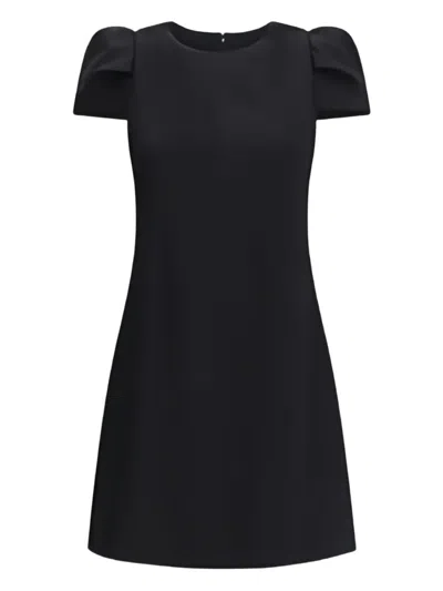 ALEXANDER MCQUEEN PUFF-SLEEVES DAY DRESS