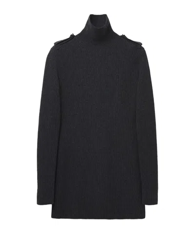 ALEXANDER MCQUEEN ALEXANDER MCQUEEN RIBBED KNIT MINI DRESS