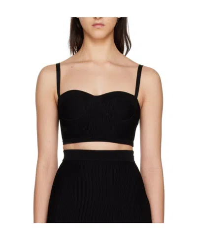 ALEXANDER MCQUEEN ALEXANDER MCQUEEN CUT OUT STRAPPED TOP
