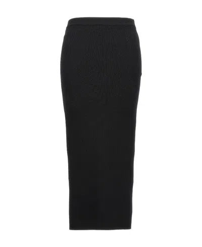 ALEXANDER MCQUEEN ALEXANDER MCQUEEN RIB-KNIT HIGH-WAISTED MIDI SKIRT