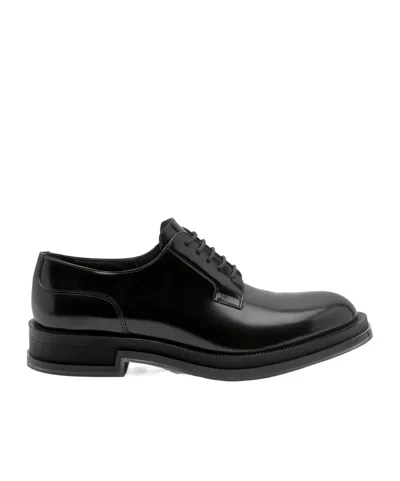ALEXANDER MCQUEEN ALEXANDER MCQUEEN ROUND-TOE LACE-UP SHOES