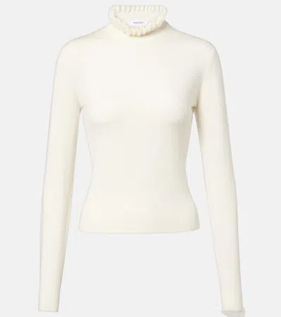 ALEXANDER MCQUEEN SCALLOPED WOOL-BLEND SWEATER