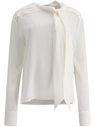 ALEXANDER MCQUEEN SCARF-DETAILED GEORGETTE SHIRT