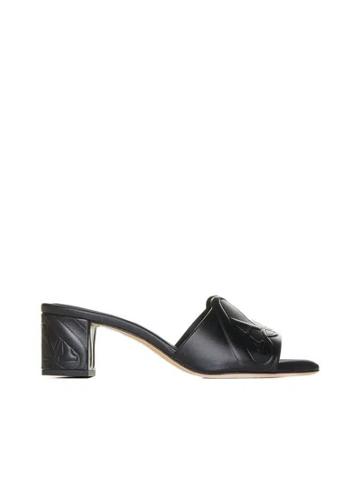 ALEXANDER MCQUEEN ALEXANDER MCQUEEN SEAL LEATHER SANDALS