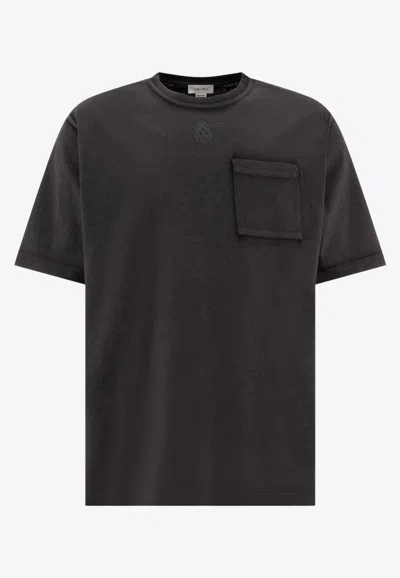 ALEXANDER MCQUEEN SHORT-SLEEVED SOLID T-SHIRT