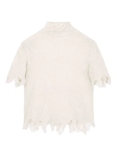 ALEXANDER MCQUEEN SILK LACE TOP