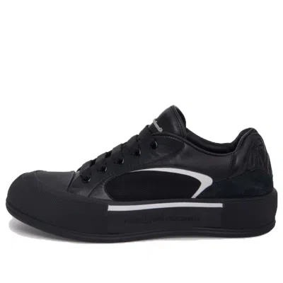 ALEXANDER MCQUEEN Alexander McQueen Skate Deck Plimsoll Shoes 'Black White'