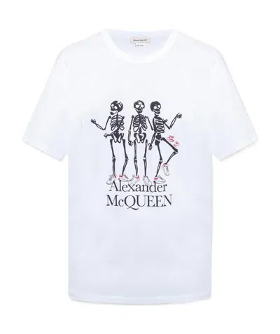 ALEXANDER MCQUEEN ALEXANDER MCQUEEN SKELETON PRINTED T-SHIRT