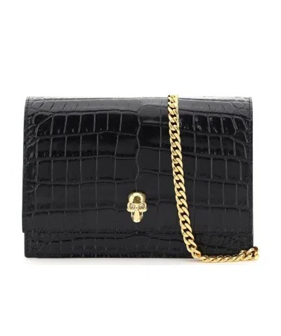 ALEXANDER MCQUEEN ALEXANDER MCQUEEN SKULL EMBOSSED CROSSBODY BAG
