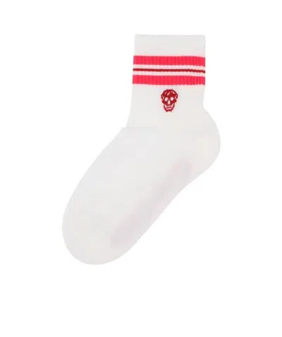 ALEXANDER MCQUEEN ALEXANDER MCQUEEN SKULL LOGO INTARSIA SOCKS