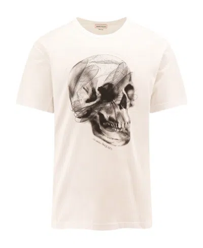 ALEXANDER MCQUEEN ALEXANDER MCQUEEN SKULL PRINTED CREWNECK T-SHIRT