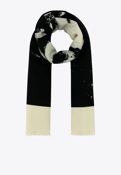 ALEXANDER MCQUEEN SKULL-PRINT SILK SCARF