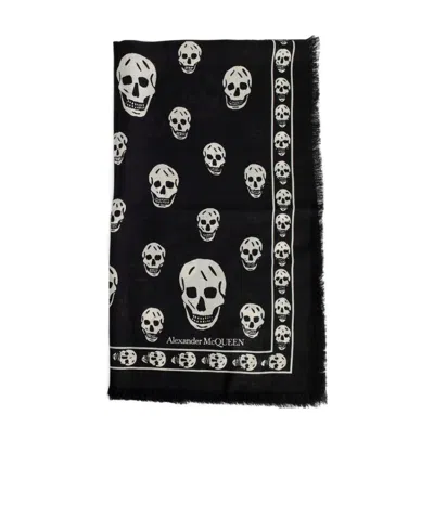 ALEXANDER MCQUEEN ALEXANDER MCQUEEN SKULL PRINTED SCARF