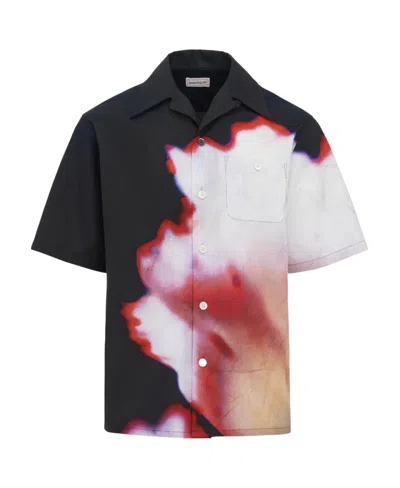 ALEXANDER MCQUEEN ALEXANDER MCQUEEN FLORAL PRINTED SHORT-SLEEVED SHIRT
