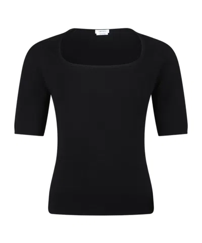 ALEXANDER MCQUEEN ALEXANDER MCQUEEN SHORT SLEEEVED RIBBED TOP