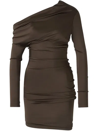 ALEXANDER MCQUEEN SSYMMETRICAL MINI DRESS