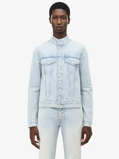 ALEXANDER MCQUEEN STONEWASHED DENIM JACKET