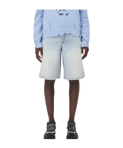 ALEXANDER MCQUEEN ALEXANDER MCQUEEN STONEWASHED DENIM SHORTS