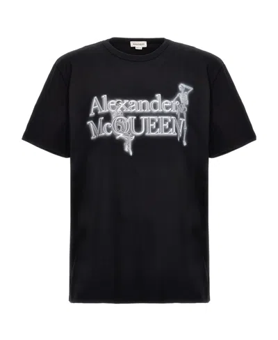 ALEXANDER MCQUEEN ALEXANDER MCQUEEN LOGO PRINTED T-SHIRT