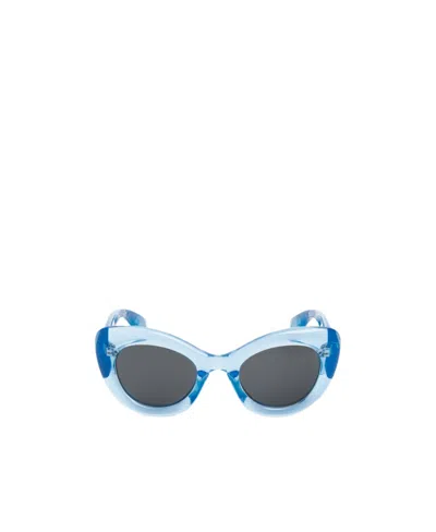 ALEXANDER MCQUEEN TINTED-LENSES CAT-EYE SUNGLASSES