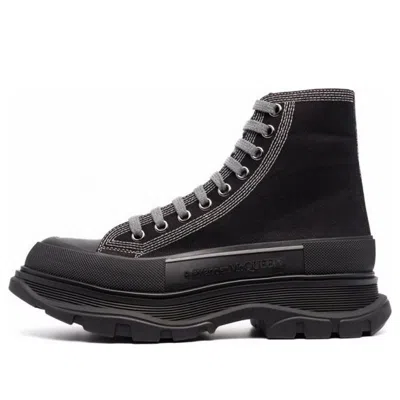 ALEXANDER MCQUEEN Alexander McQueen Tread Slick High-Top Sneakers 'Black Grey'