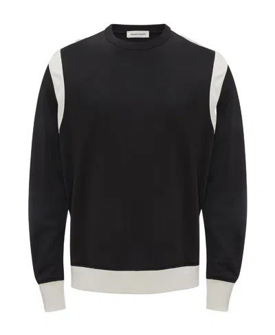 ALEXANDER MCQUEEN TWO-TONE PANELLED SWEATSHIRT