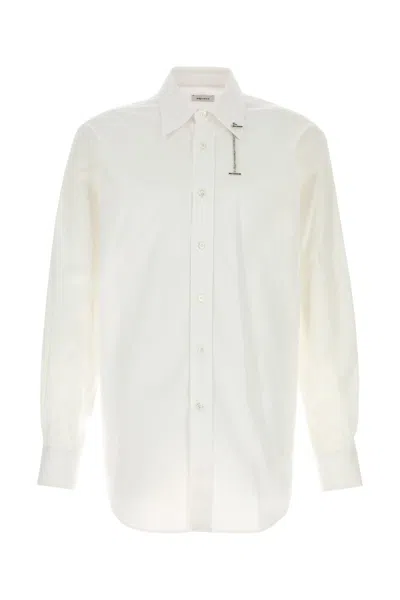 ALEXANDER MCQUEEN WHITE POPLIN SHIRT