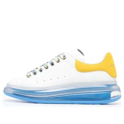 ALEXANDER MCQUEEN (WMNS) Alexander McQueen Clear Oversole Larry Sneakers 'White Blue Yellow'