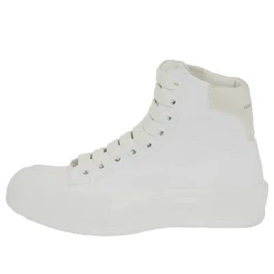 ALEXANDER MCQUEEN (WMNS) Alexander McQueen Deck High-Top Sneakers 'White'