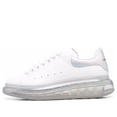 ALEXANDER MCQUEEN (WMNS) Alexander McQueen Leather Larry Oversized Sneakers 'White Iridescent'