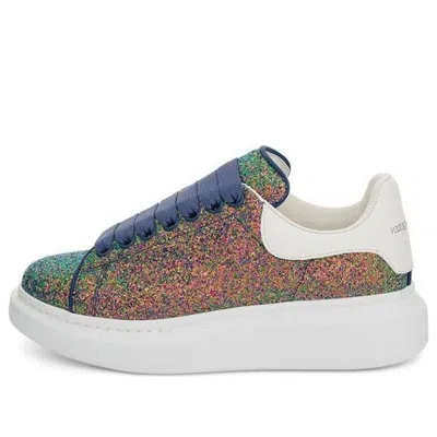 ALEXANDER MCQUEEN (WMNS) Alexander McQueen Oversized Sneaker Glitter 'Petrol Blue'