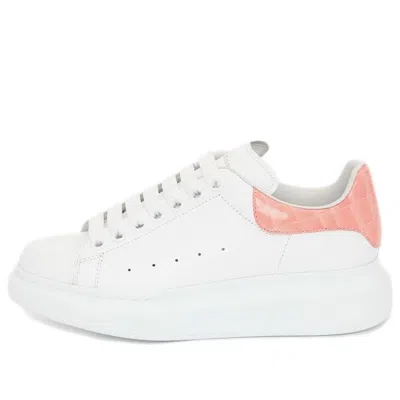 ALEXANDER MCQUEEN (WMNS) Alexander McQueen Oversized Sneaker 'White Pastel Pink Crocodile'
