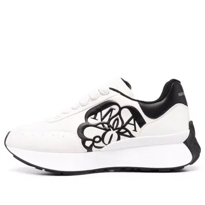 ALEXANDER MCQUEEN (WMNS) Alexander McQueen Sprint Runner Lace-Up Sneakers 'White Black'